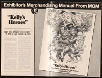 5e350 KELLY'S HEROES pressbook '70 Clint Eastwood, Telly Savalas, Rickles, Sutherland, WWII!