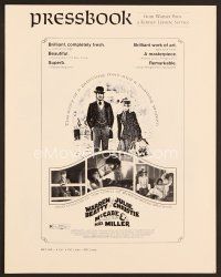 5e363 McCABE & MRS. MILLER pressbook '71 Warren Beatty, Julie Christie, directed by Robert Altman!