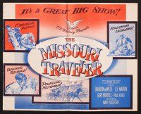 5e367 MISSOURI TRAVELER pressbook '58 a great big show with crackling action & rollicking laughter!