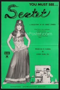 5e389 SEXTET pressbook 1960s sci-fi, comedy, mystery, love, suspense, and of course beautiful girls!
