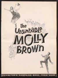 5e409 UNSINKABLE MOLLY BROWN pressbook '64 Debbie Reynolds, get out of the way or hit in the heart!