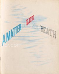 5e393 STAIRWAY TO HEAVEN English pressbook '47 Powell & Pressburger, A Matter of Life & Death!