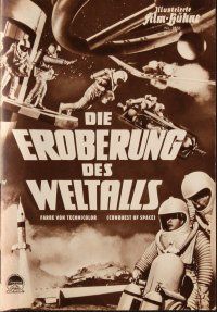 5e180 CONQUEST OF SPACE German program '55 George Pal sci-fi, cool different images!