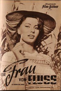 5e219 WOMAN OF THE RIVER German program '55 many different images of sexiest Sophia Loren!