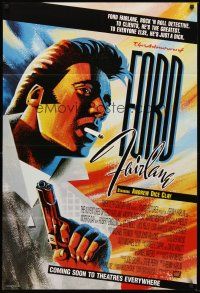 5f182 ADVENTURES OF FORD FAIRLANE advance 1sh '90 cool artwork of Andrew Dice Clay!