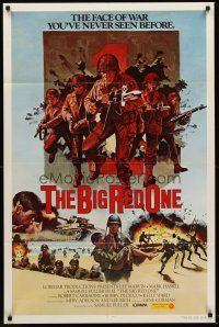 5f038 BIG RED ONE int'l 1sh '80 directed by Samuel Fuller, Lee Marvin, Mark Hamill in WWII!