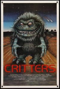 5f053 CRITTERS style C int'l 1sh '86 Dee Wallace Stone, Emmet Walsh, Soyka art of alien monster!