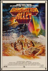 5f055 DAMNATION ALLEY int'l 1sh '77 Jan-Michael Vincent, George Peppard, cool vehicle!