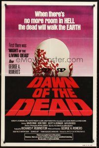 5f310 DAWN OF THE DEAD 1sh '79 George Romero, there's no more room in HELL for the dead!