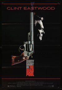 5f314 DEAD POOL 1sh '88 Clint Eastwood as tough cop Dirty Harry, cool smoking gun image!