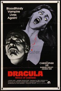 5f062 DRACULA PRINCE OF DARKNESS int'l 1sh R80s great image of vampire Christopher Lee!