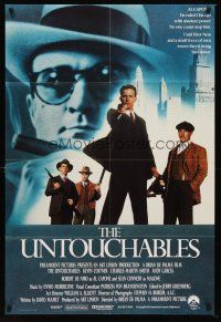 5f023 UNTOUCHABLES English 1sh '87 Kevin Costner, Robert De Niro, Sean Connery, Brian De Palma