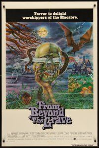 5f077 FROM BEYOND THE GRAVE int'l 1sh '73 different horror art of dagger through skull!