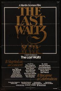 5f529 LAST WALTZ 1sh '78 Martin Scorsese, it started as a rock concert & became a celebration!