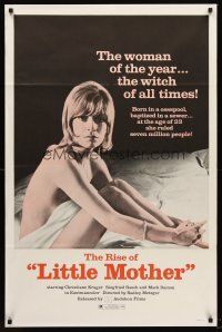 5f546 LITTLE MOTHER 1sh '73 Radley Metzger, sexy nearly-naked Christiane Kruger, sex horror!