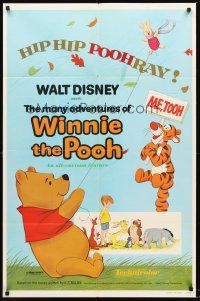 5f580 MANY ADVENTURES OF WINNIE THE POOH 1sh '77 and Tigger too, plus three great shorts!