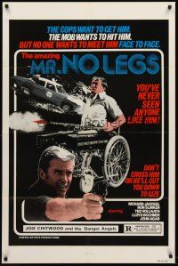 5f623 MR. NO LEGS 1sh '81 Richard Jaeckel, wild action, wheelchair & guns image!
