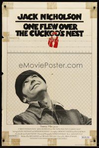 5f669 ONE FLEW OVER THE CUCKOO'S NEST 1sh '75 different image of Jack Nicholson, Milos Forman