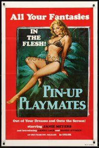5f696 PIN-UP PLAYMATES 1sh '70s out of your dreams and onto the screen, sexy artwork!