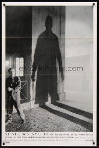 5f141 SHADOWS & FOG int'l 1sh '92 cool photographic image of Woody Allen by Brian Hamill!