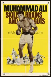 5f817 SKILL BRAINS & GUTS 1sh '75 several great images of Muhammad Ali, boxing!