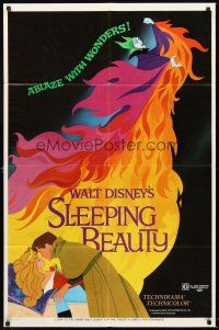 5f823 SLEEPING BEAUTY style A 1sh R70 Walt Disney cartoon fairy tale fantasy classic!
