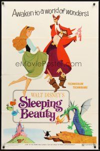 5f822 SLEEPING BEAUTY style B 1sh R70 Walt Disney cartoon fairy tale fantasy classic!