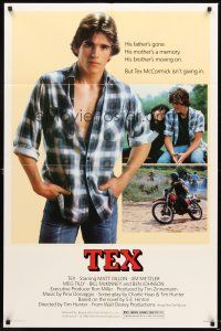 5f895 TEX 1sh '82 young Matt Dillon, Meg Tilly & Emilio Estevez, from S.E. Hinton's novel!