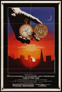 5f919 TIME AFTER TIME 1sh '79 Malcolm McDowell as H.G. Wells, David Warner as Jack the Ripper!