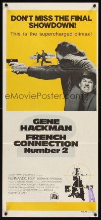 5g492 FRENCH CONNECTION II Aust daybill '75 John Frankenheimer, Gene Hackman, different image!