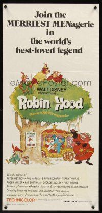 5g593 ROBIN HOOD Aust daybill R83 Walt Disney cartoon, the way it REALLY happened!