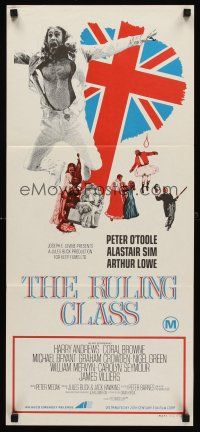 5g604 RULING CLASS Aust daybill '72 crazy Peter O'Toole thinks he is Jesus, directed by Peter Medak