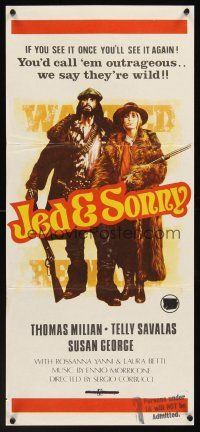 5g625 SONNY & JED Aust daybill '72 Sergio Corbucci spaghetti western, Thomas Milan, Susan George