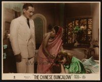 5g665 CHINESE BUNGALOW English LC '40 Paul Lukas looks down at woman comforting crying girl!