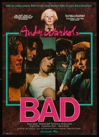 5g149 ANDY WARHOL'S BAD German '77 Carroll Baker, Perry King, sexploitation black comedy!