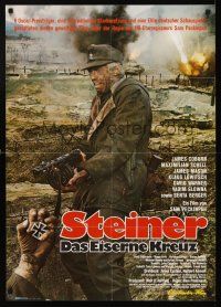 5g189 CROSS OF IRON German '77 Sam Peckinpah, cool image of James Coburn in WWII!