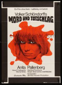 5g200 DEGREE OF MURDER German '67 artwork of sexy Anita Pallenberg, men couldn't own her!