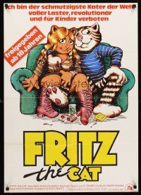5g233 FRITZ THE CAT German '72 Ralph Bakshi sex cartoon, he's x-rated and animated!