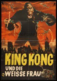 5g256 KING KONG German R60 Fay Wray, Robert Armstrong, incredible different artwork!