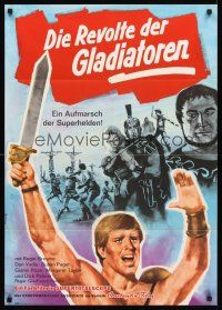 5g317 TEN GLADIATORS German '64 Gianfranco Parolini's I Dieci Gladiatori, cool Peltzer art!