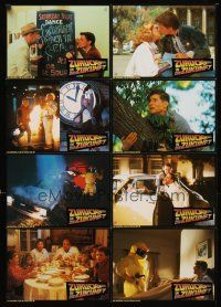 5g336 BACK TO THE FUTURE set 2 German LC poster '85 Chris Lloyd, Michael J. Fox & Lea Thompson!