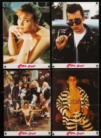 5g337 CRY-BABY German LC poster '90 directed by John Waters, Johnny Depp is a doll, Amy Locane