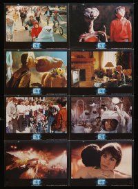 5g341 E.T. THE EXTRA TERRESTRIAL set 1 German LC poster '82 Spielberg, Henry Thomas as Elliott!