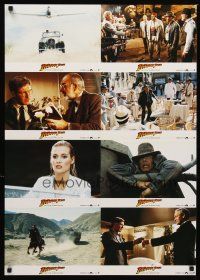 5g354 INDIANA JONES & THE LAST CRUSADE set 2 German LC poster '89 Harrison Ford, Connery & Doody!