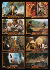 5g358 INDIANA JONES & THE TEMPLE OF DOOM set 3 German LC poster '84 cool action images of Ford!