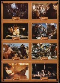 5g364 RAIDERS OF THE LOST ARK set 1 German LC poster R82 images of Harrison Ford & Karen Allen!