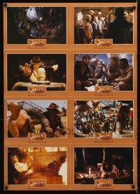 5g363 RAIDERS OF THE LOST ARK set 1 German LC poster '81 images of Harrison Ford & Karen Allen!