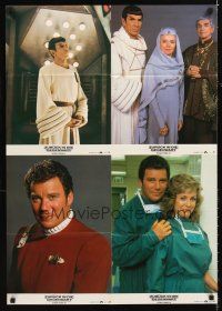 5g370 STAR TREK IV set 1 German LC poster '87 cool images of Leonard Nimoy & William Shatner!
