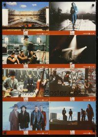 5g374 U2 RATTLE & HUM set 2 German LC poster '88 Irish rockers Bono, The Edge, Larry Mullen Jr!