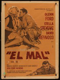 5g120 RAGE Mexican poster '67 different art of Glenn Ford & sexy Stella Stevens by Marco!